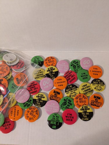 100 pack vintage pinback - pack,